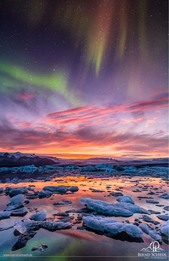 Aurora over Jokulsarlon | Beautiful nature, Nature photography, Nature
