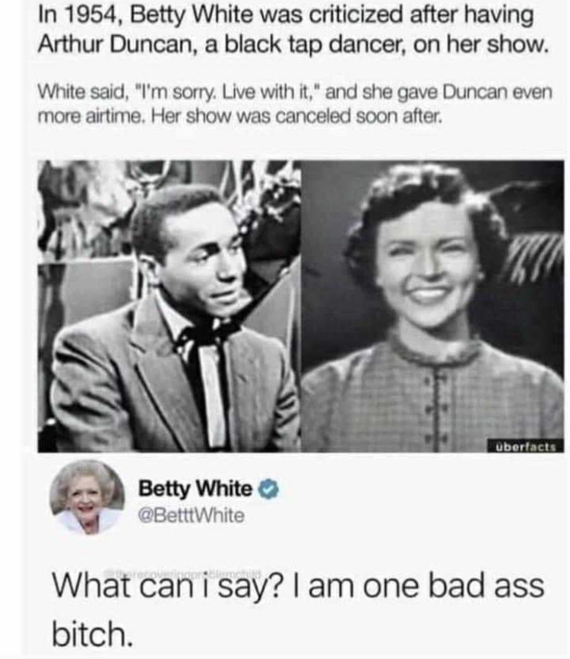 I like betty. I think she's going to be famous one day.