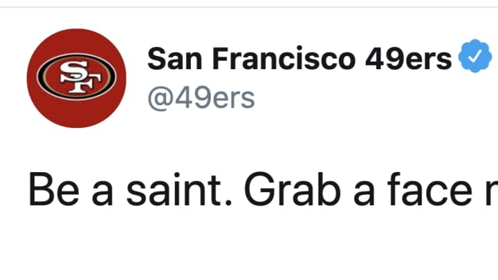 49ers Troll Saints in PSA Encouraging Fans To Wear a Mask