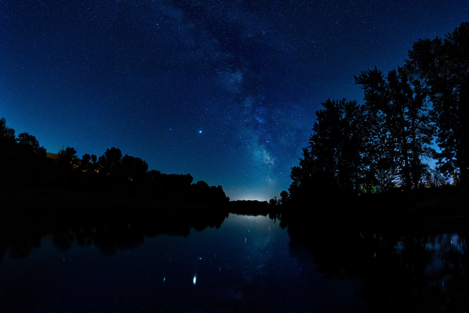 Milky Way on the Bitterroot River, Montana