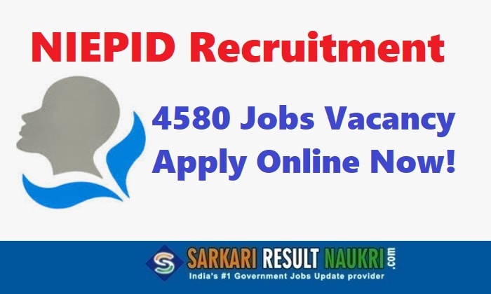 NIEPID Recruitment 2018 2019 at niepid.nic.in The National Institute for the Empowerment of Persons with Disabilities Jobs