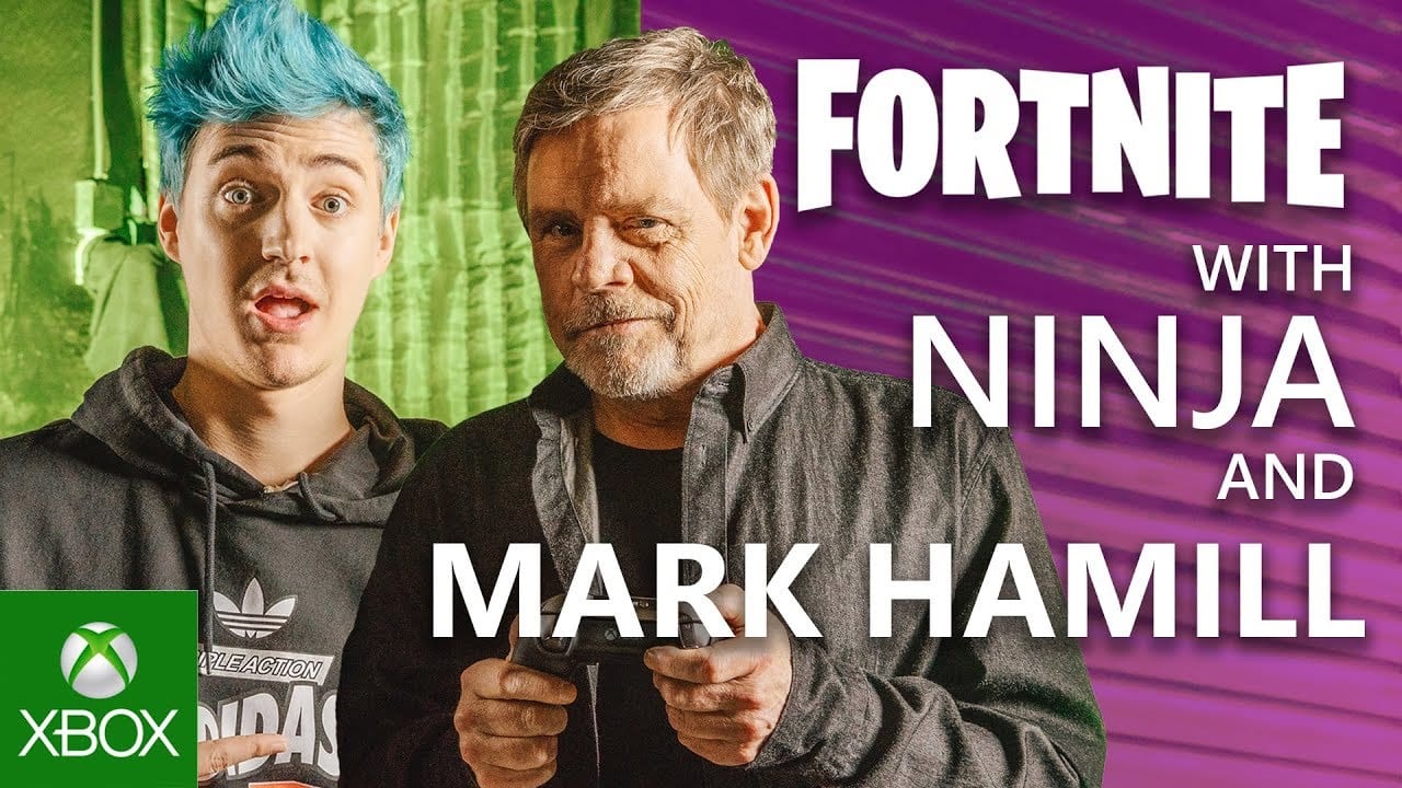Ninja Teaches Mark Hamill The Ways of Fortnite