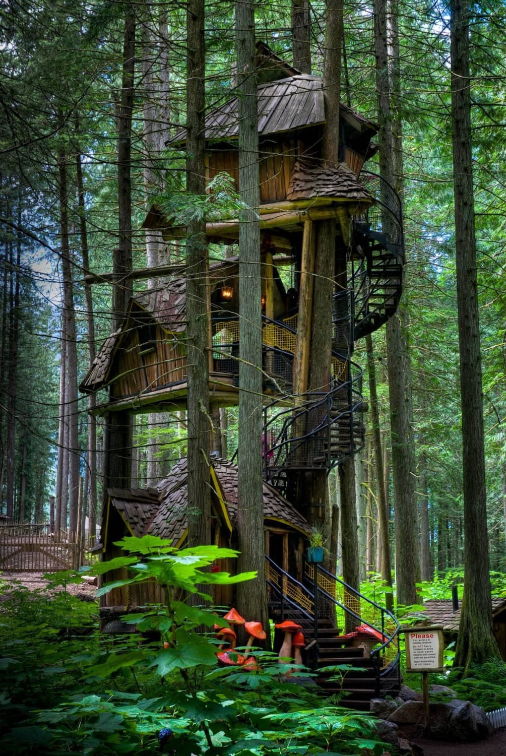 Three Story Treehouse (British Columbia, Canada)