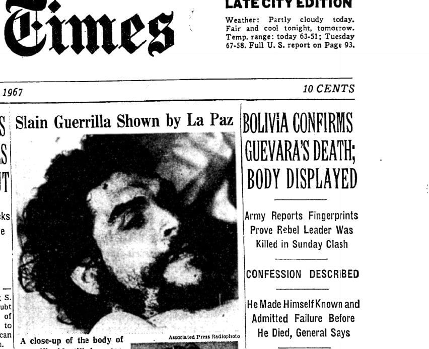 50 years ago today: Latin American guerrilla leader Che Guevara ...