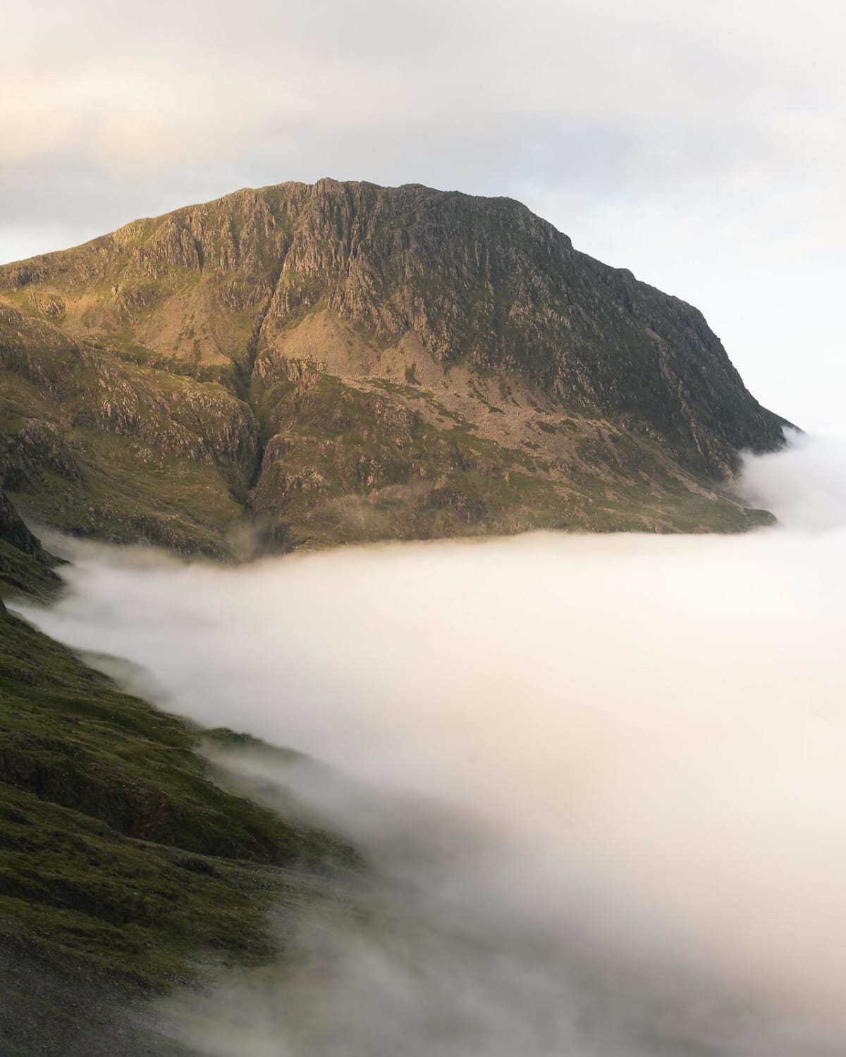 Cloud inversion in the Lake District, England.