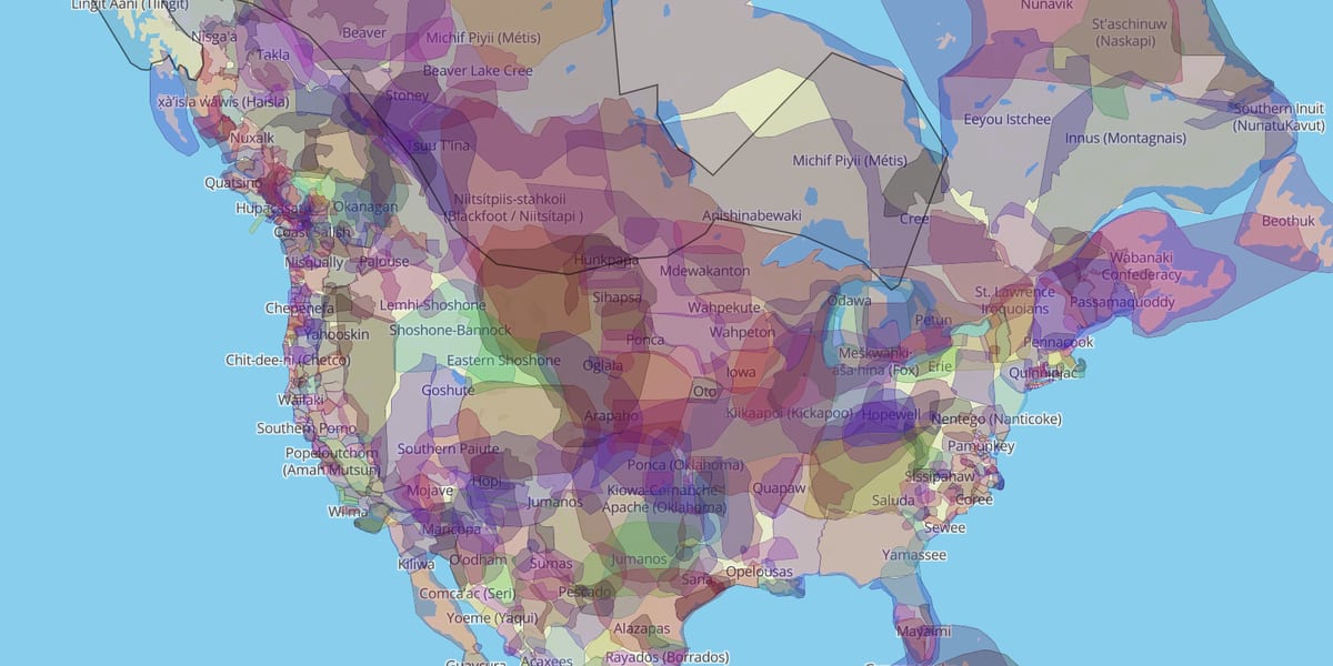 This Tribal Map of America Shows Whose Land You're Actually Living On