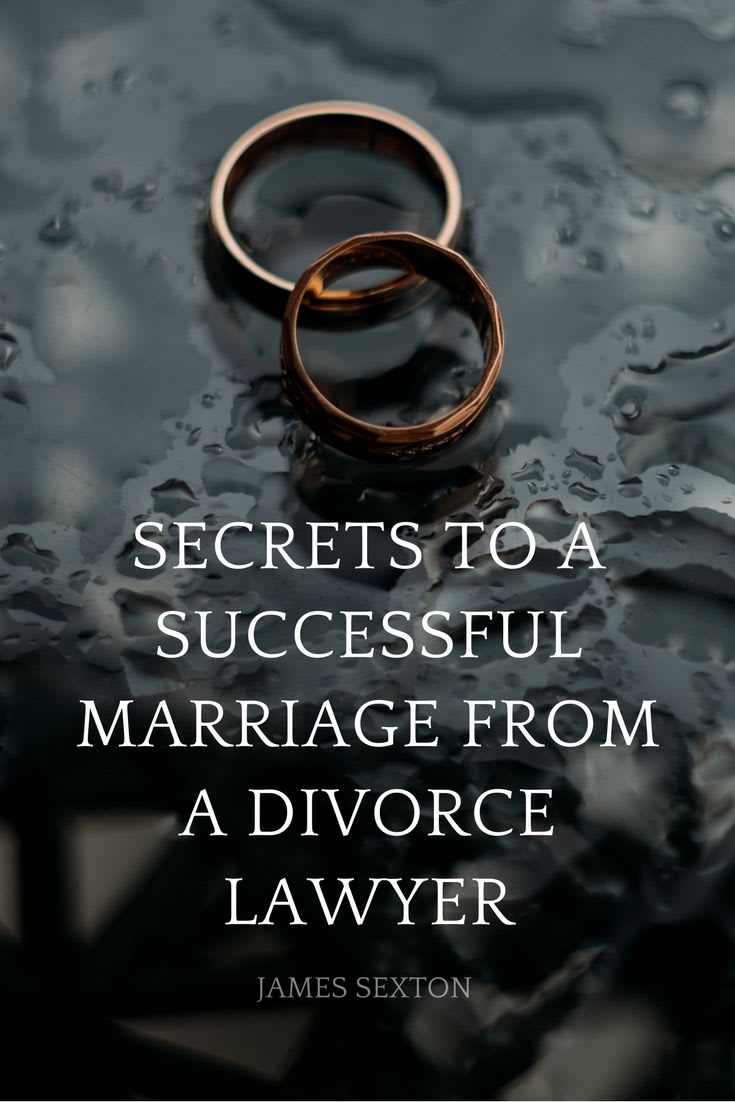 Marriage Secrets from a Divorce Lawyer with James Sexton