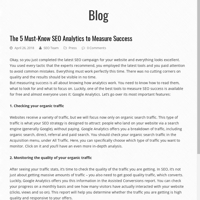 The 5 Must-Know SEO Analytics to Measure Success