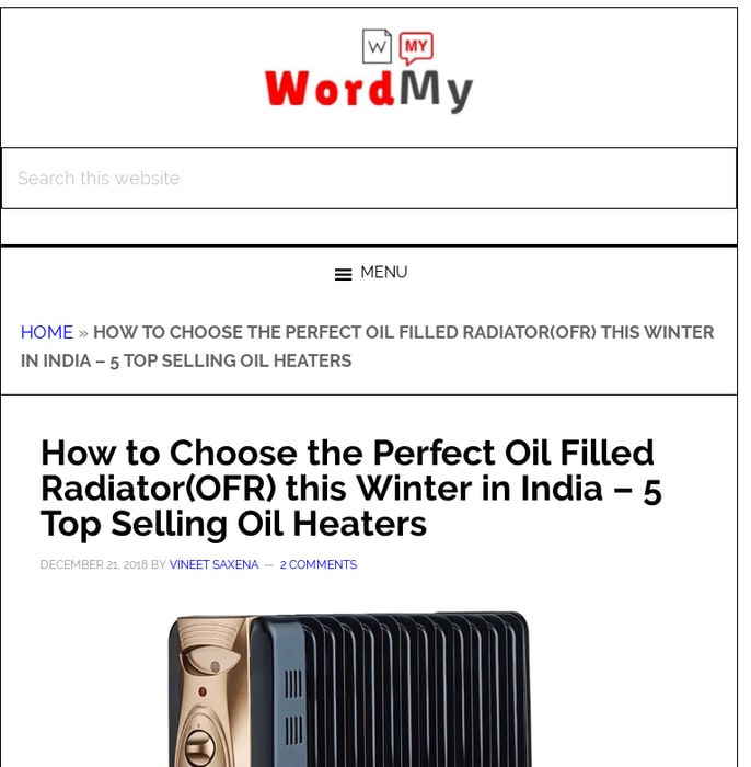 How to Choose the Perfect Oil Filled Radiator(OFR) this Winter in India - 5 Top Selling Oil Heaters -