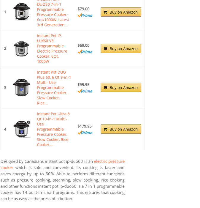 Instant Pot IP DUO60 Review - What To Look For When Buying