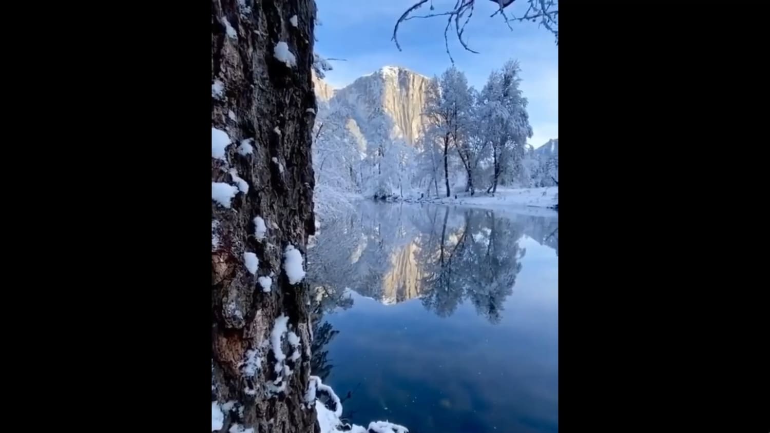 Yosemite National Park in The Winter.