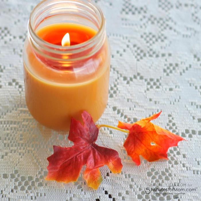 Simple DIY Fall Candle