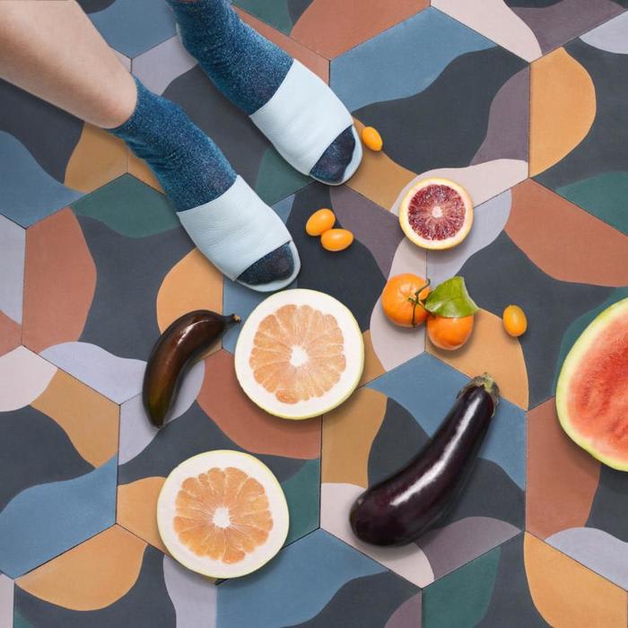 Fruit Salad: A New Kaleidoscopic Ceramic Tile Series That Can Be Installed Randomly - Design Milk