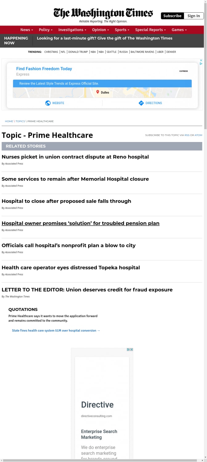 Prime Healthcare - Bio, News, Photos