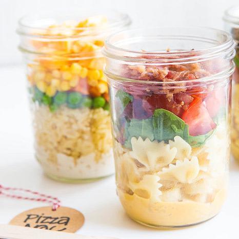 3 Back-to-School Mason Jar Lunches