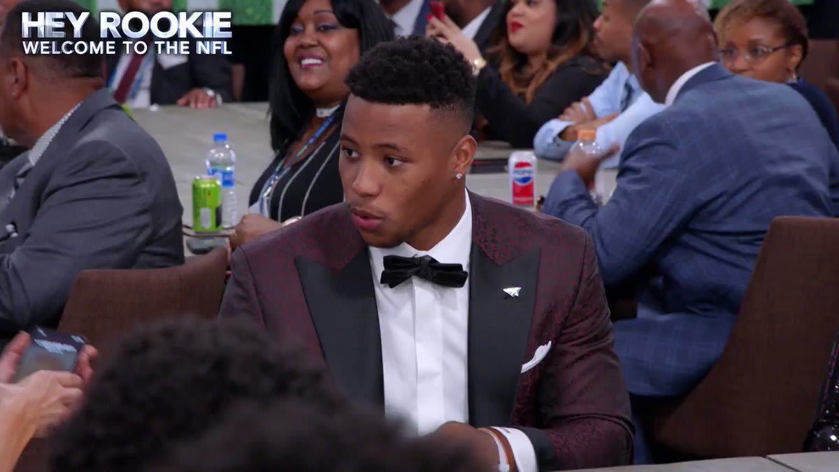 First he became a father, then he was drafted by the @Giants. @Saquon's week was full of emotions ❤️