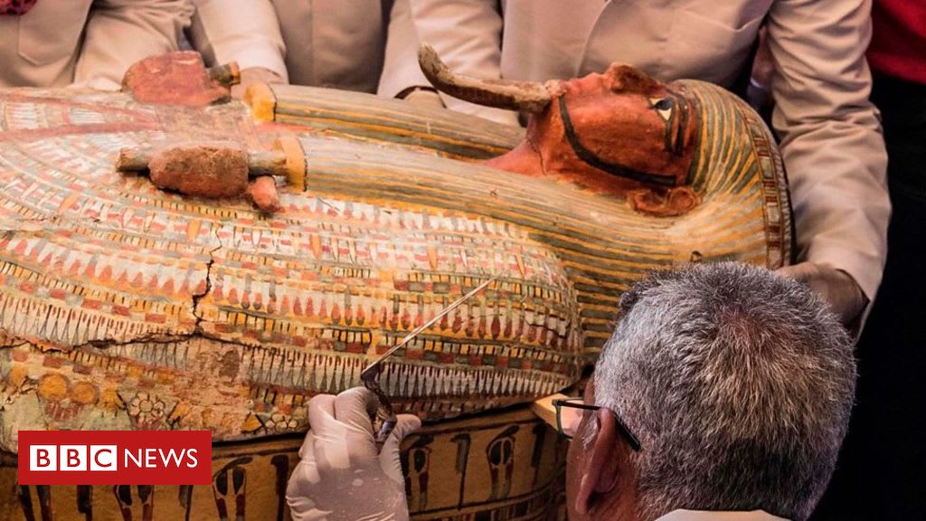 Mummies excavated in Egypt