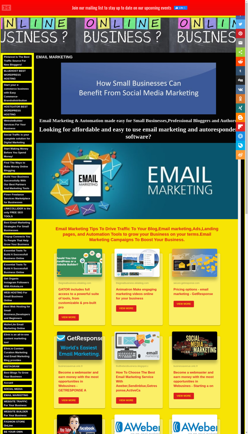 TheGreatBazar.Best Business OnLine For You - EMAIL MARKETING