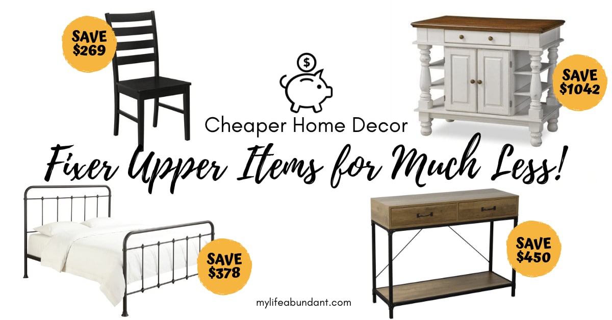 Cheaper Home Decor: Fixer Upper Items for Much Less!