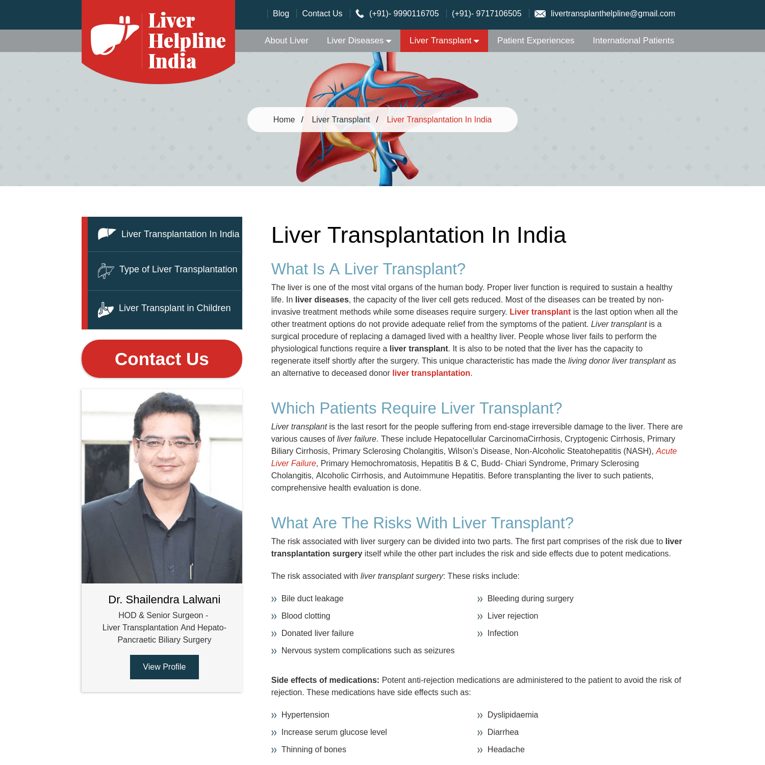Liver Transplantation In India, Liver Transplant in Delhi, Liver Transplant Cost In India