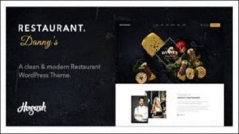 Download Free Dannys Restaurant-WordPress Theme