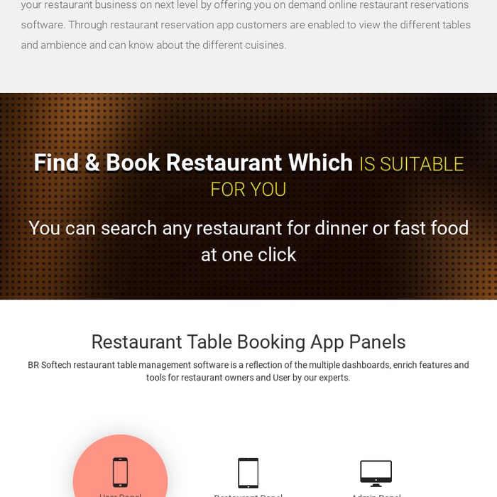 Restaurant Reservations App Development for Table Booking