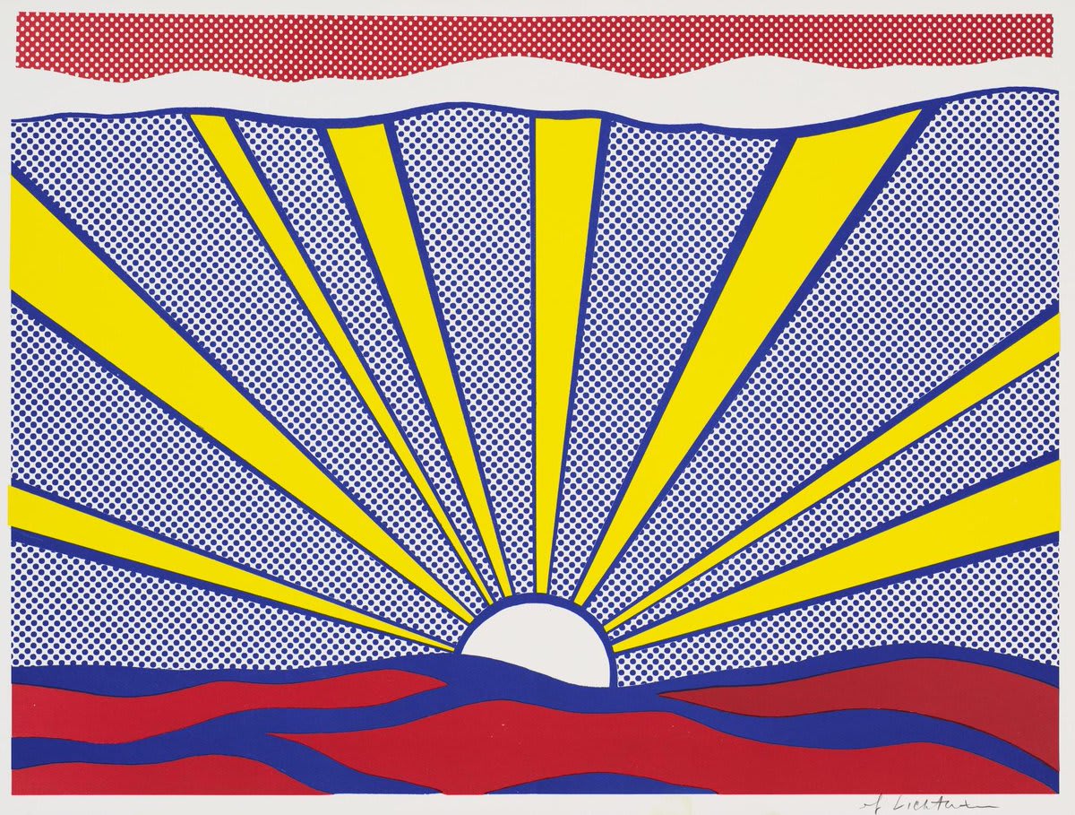 It's a gloomy, stormy day in New York City, so we're sending some warmth and light to our friends at @studiomuseum courtesy of RoyLichtenstein to brighten their day. ☀️