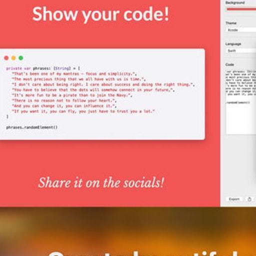 CodeGraphics - Create and post your beautiful source code on socials