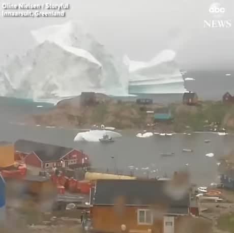 Imagine waking up to this... There goes the iceberg