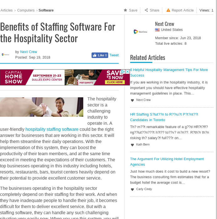 Benefits of Staffing Software For the Hospitality Sector