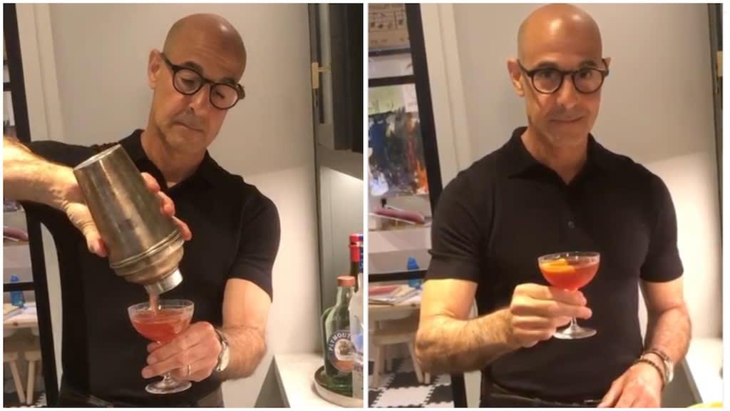 Stanley Tucci Demonstrates How to Make a Negroni