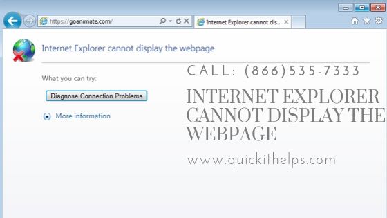 Internet explorer cannot display the webpage