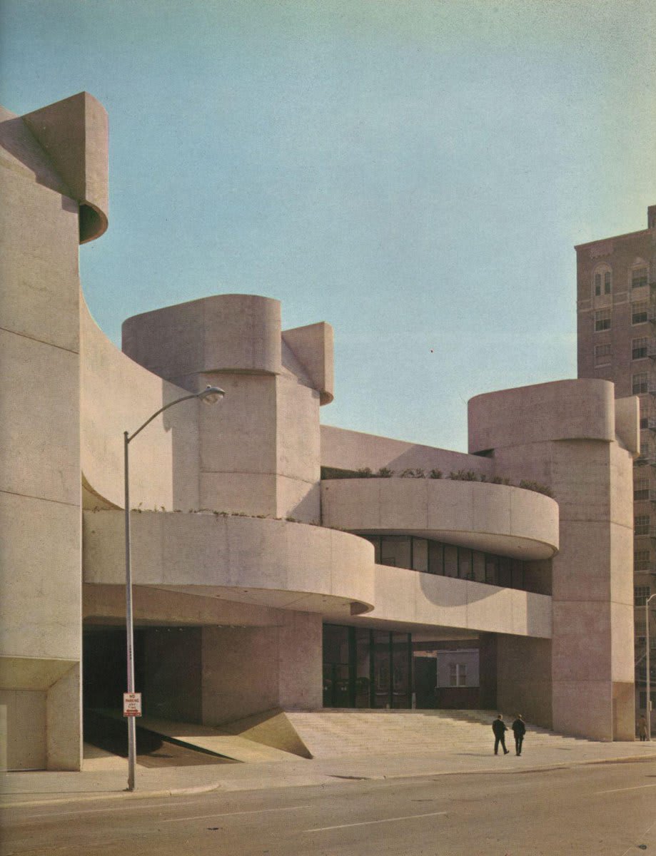 Alley Theatre, Houston, Texas by Ulrich Franzen (1968)