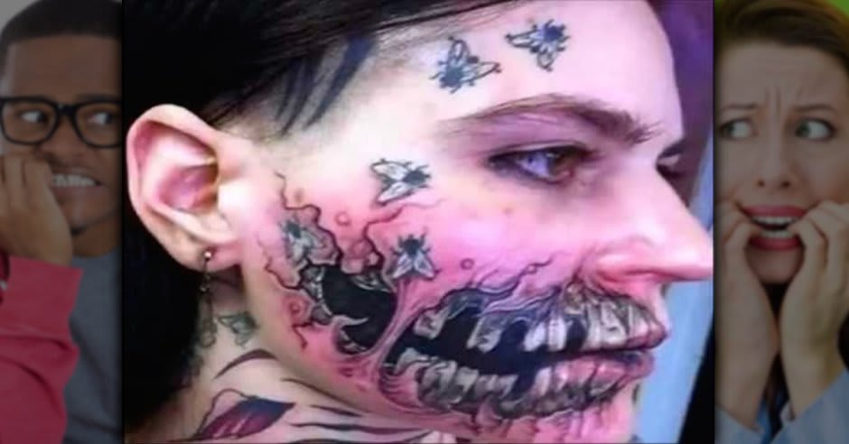 12 Face Tattoos So Bad, Your Head Will Spin