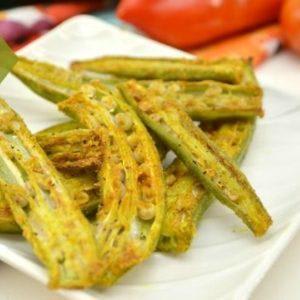 Spicy Oven Roasted Okra Recipe