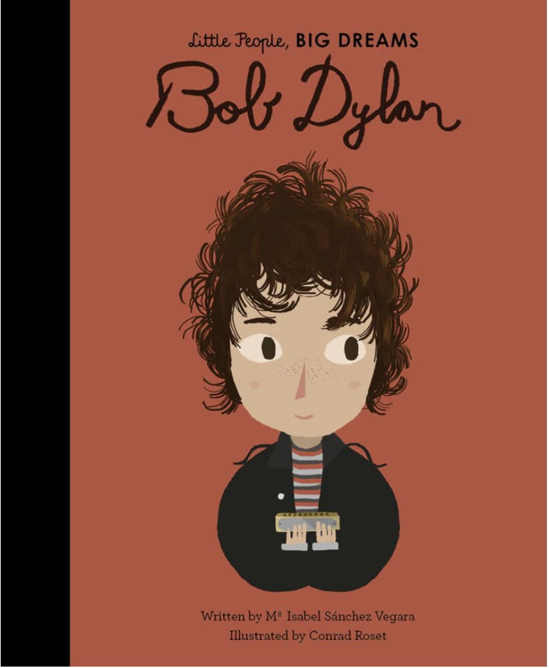 OnThisDay in 1961, Bob Dylan played his first major gig in NYC, opening for bluesman John Lee Hooker at Gerde’s Folk City. Kids of all ages can learn more about Dylan's life in this book from our shop! 📸: Little People, Big Dreams: Bob Dylan, $15.99