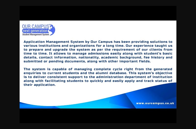 Application Management System: Handling last minute admissions and more