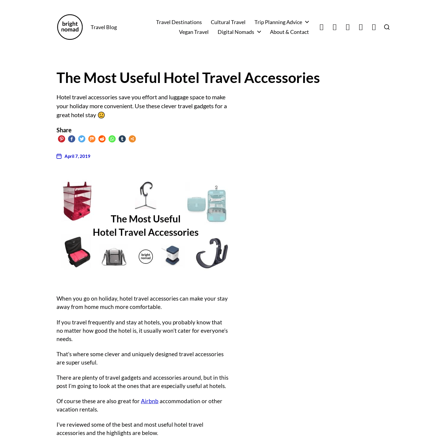 The Most Useful Hotel Travel Accessories and Gadgets