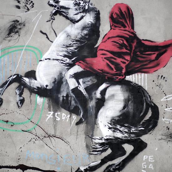 In Paris, Banksy Spreads a Trail of Graffiti, and Rumors