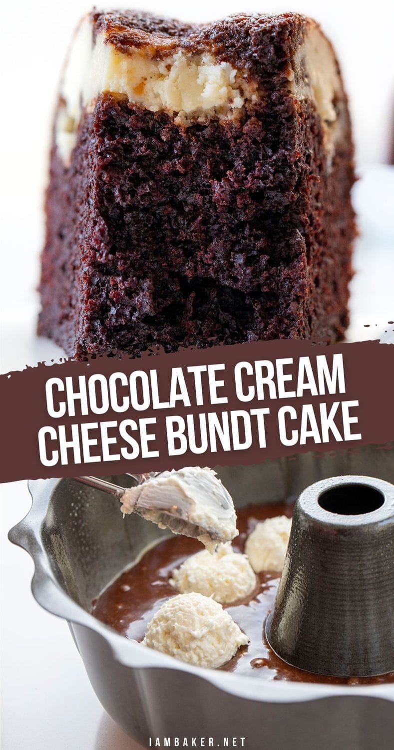 Decadent chocolate bundt cake with cream cheese filling - the ultimate ...