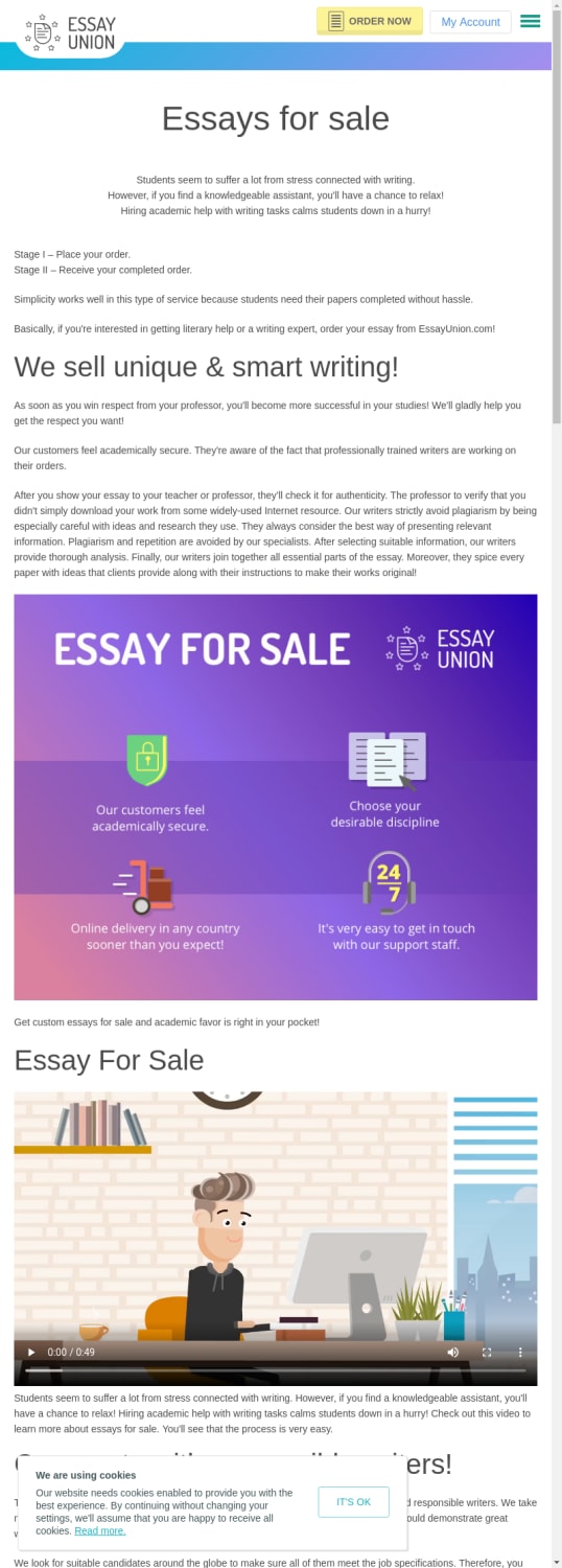 Essays for Sale