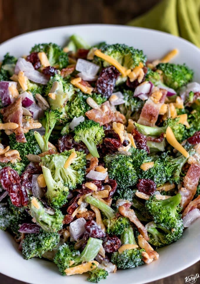 Broccoli Salad with Homemade Dressing | Karyl's Kulinary Krusade