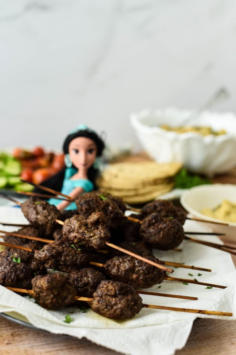 Eat Like A Princess - Easy Beef Koftas inspired by Princess Jasmine