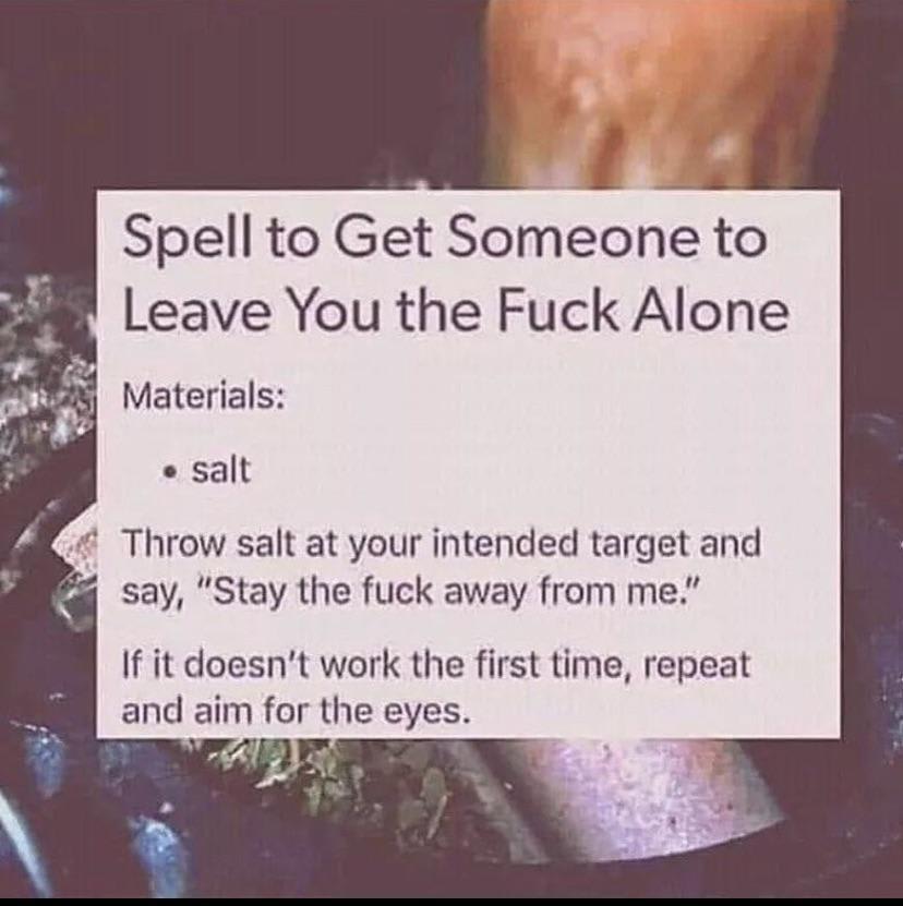 Do you think this would be an effective spell?😂
