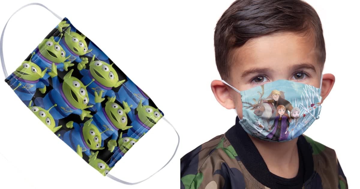 We Have a Feeling Your Kids Will Adore These Disney-Inspired Reusable Face Masks