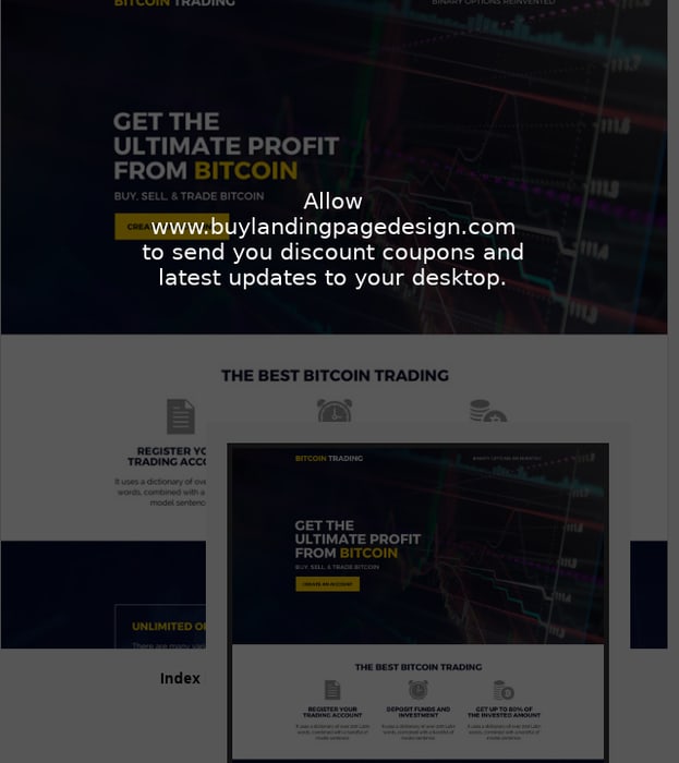 best bitcoin trading sign up capturing landing page design