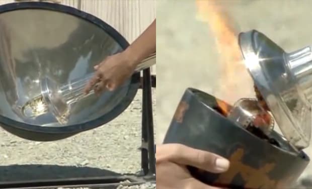 Does Lighting the Olympic Flame Involve Setting Fire to a Piece of 35mm Film?