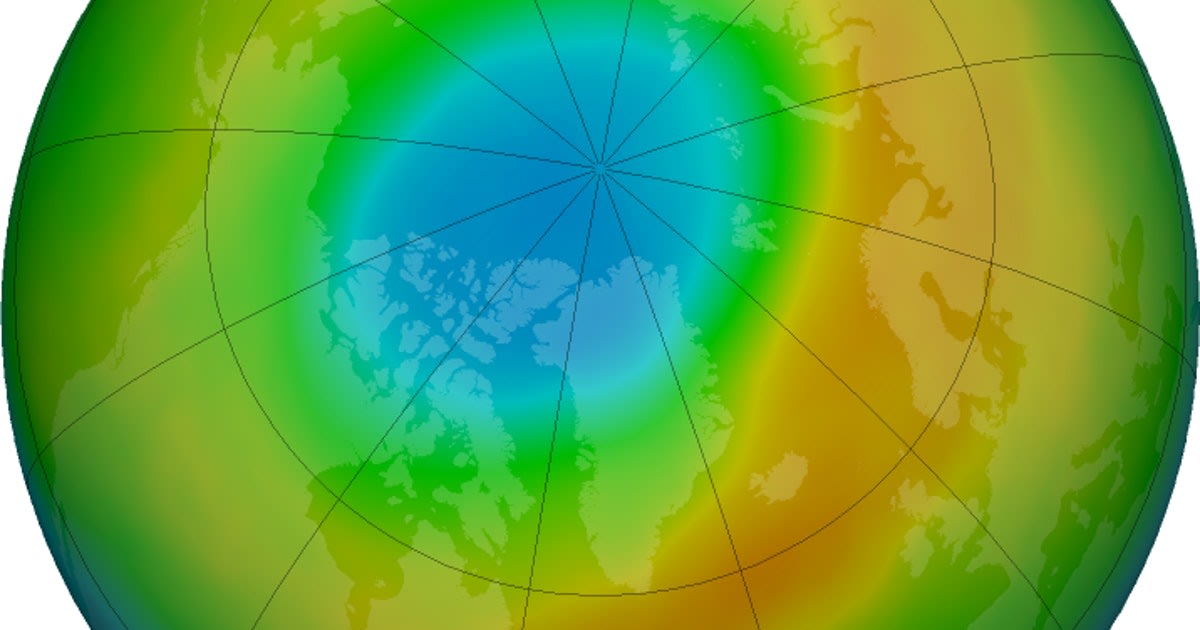 Satellites spot the largest hole in the ozone layer over the Arctic ever recorded