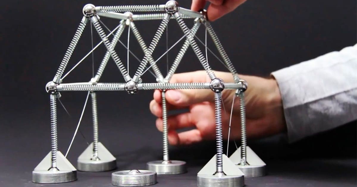 A Playful Building Kit Incorporates Real-World Physics Concepts With Springs and Magnets