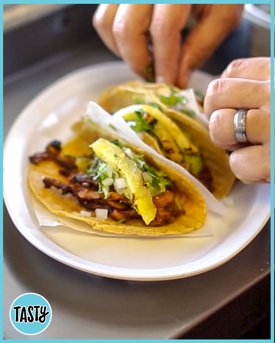 How Tacos Al Pastor is made 😍 Shop with the code TRIPLE10 to unlock $10 off your first 3 Walmart grocery orders!